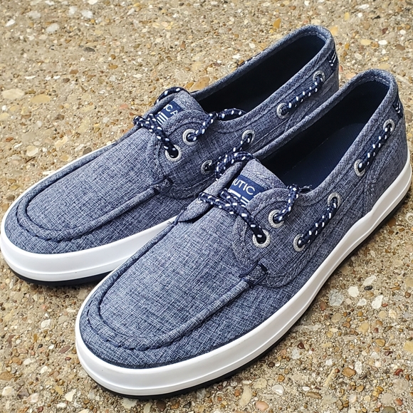 Nautica Other - Nautica Spinnaker Youth Blue Lace Sneakers Boat Shoes Size 1